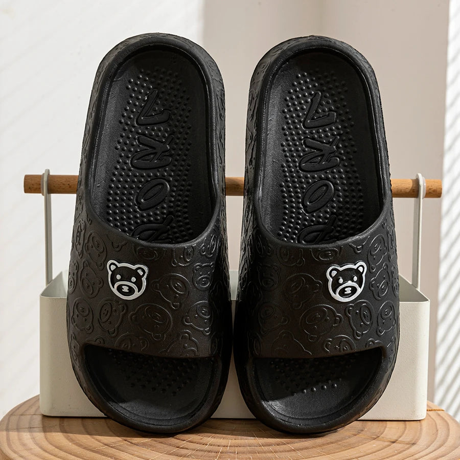 Chinelo Casual com Estampa de Ursinho