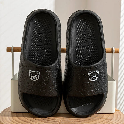 Chinelo Casual com Estampa de Ursinho