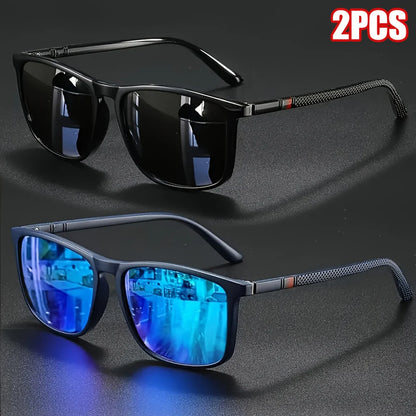Óculos de Sol Quadrado Vintage Polarizado UV400