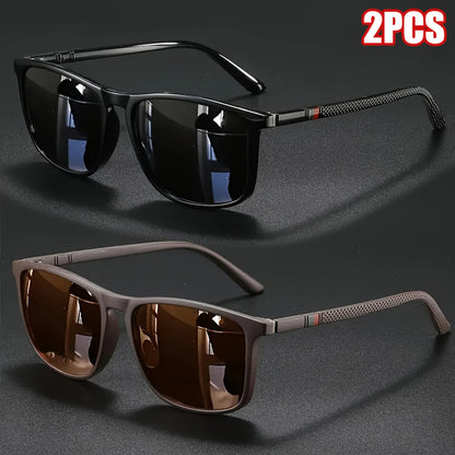 Óculos de Sol Quadrado Vintage Polarizado UV400