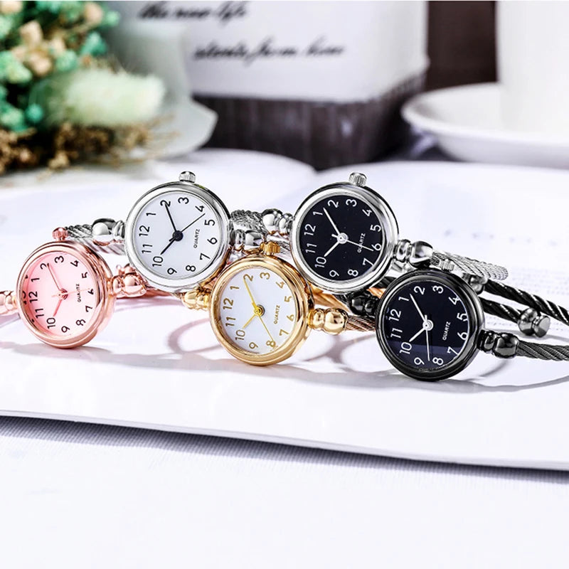 Relógio Feminino YIKAZE em Aço Inoxidável Estilo Retrô