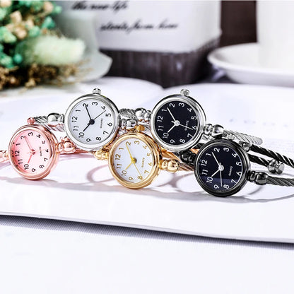 Relógio Feminino YIKAZE em Aço Inoxidável Estilo Retrô
