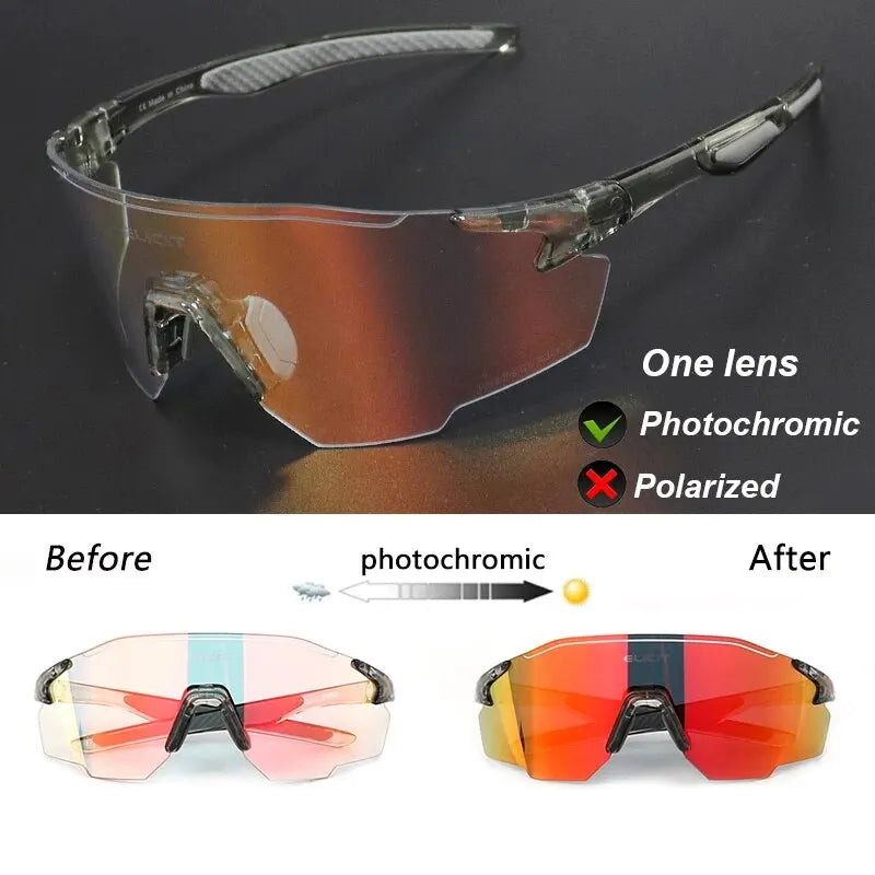 Óculos de Sol Fotocromático Polarizado UV400 para Ciclismo