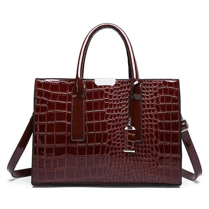 Bolsa Feminina Croco Vintage