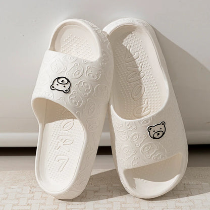 Chinelo Casual com Estampa de Ursinho