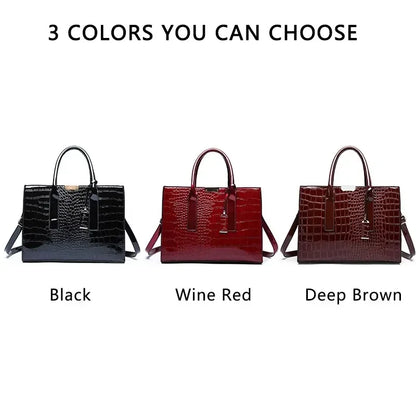 Bolsa Feminina Croco Vintage