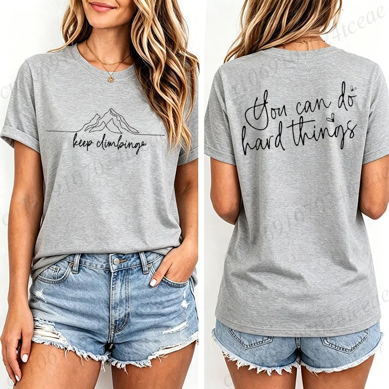 Camiseta Keep Climbing Unissex