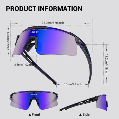 Óculos de Sol Esportivo UV400 para Ciclismo e Corrida