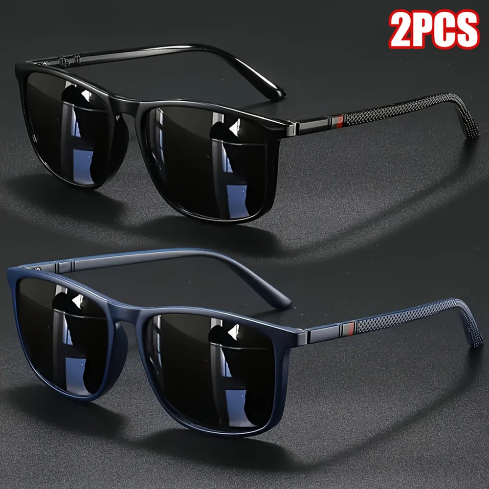 Óculos de Sol Quadrado Vintage Polarizado UV400