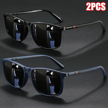 Óculos de Sol Quadrado Vintage Polarizado UV400