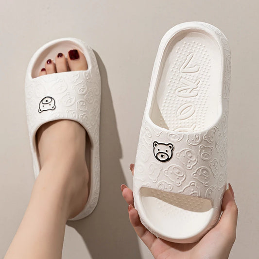 Chinelo Casual com Estampa de Ursinho