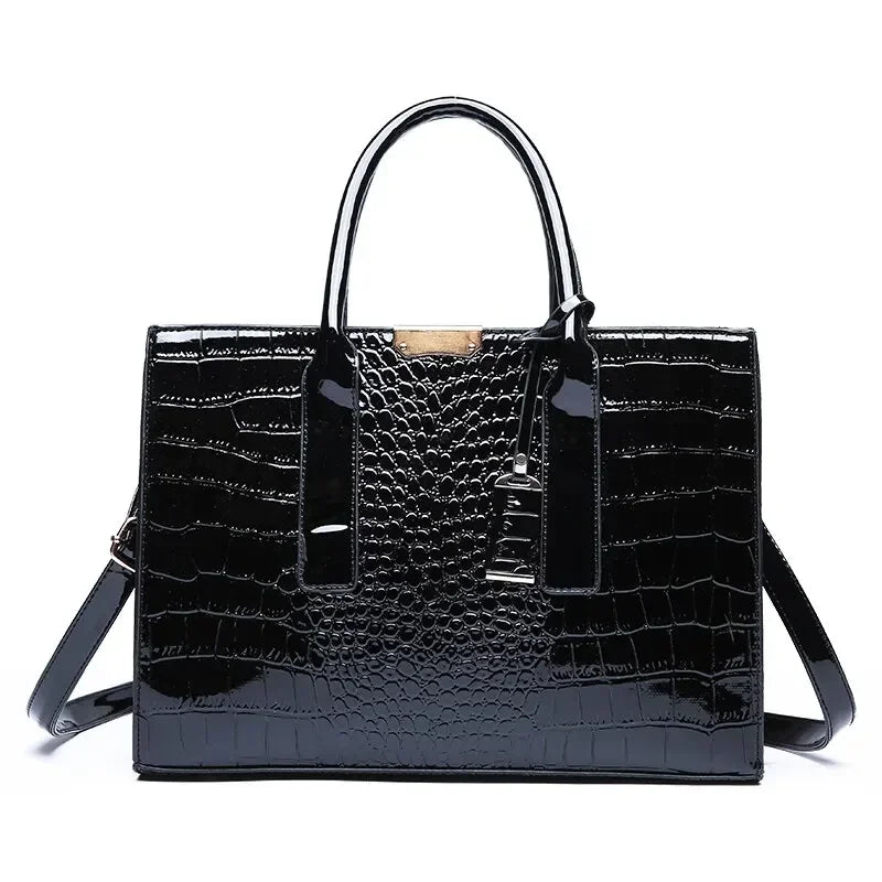 Bolsa Feminina Croco Vintage