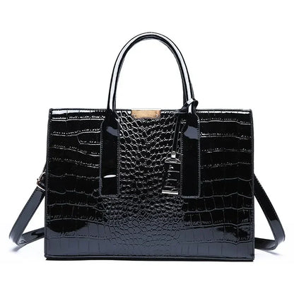 Bolsa Feminina Croco Vintage