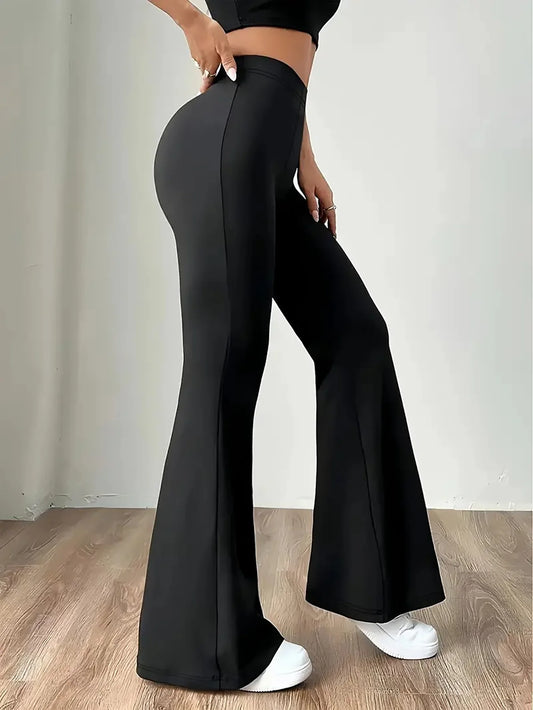Women's High Waist Legging Tummy Control Bootcut Workout High Waist Bell Bottom Pants 4-Way-Stretch Athleisure  Pants