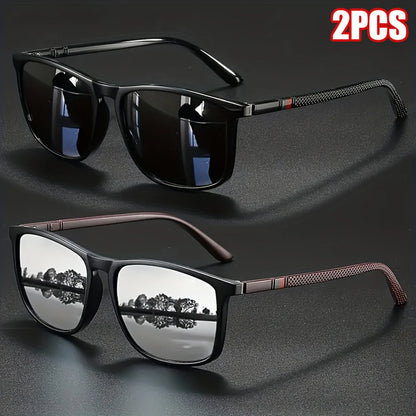 Óculos de Sol Quadrado Vintage Polarizado UV400