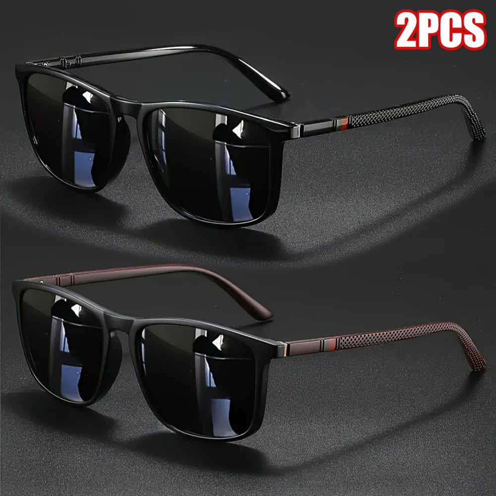 Óculos de Sol Quadrado Vintage Polarizado UV400